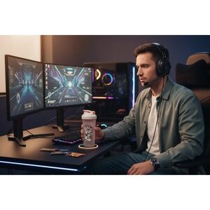 GamerSupps Waifu Cup Shaker White New Buffpup Glow in the Dark Limited Edition